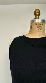 MM6 N/S Rib-knit Wrap-detailed Maxi Dress
