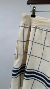 Margiela Fringe Check Knit Shorts