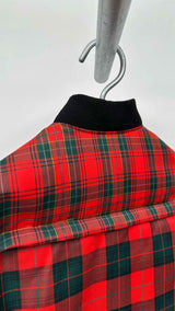 REGULATION Yohji Yamamoto Cropped Plaid Down Jacket