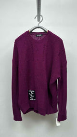 Raf Simons Oversized Patched Cable Sweater