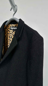 Supreme X Loro Piana Leopard-Fur-Lining Over Coat