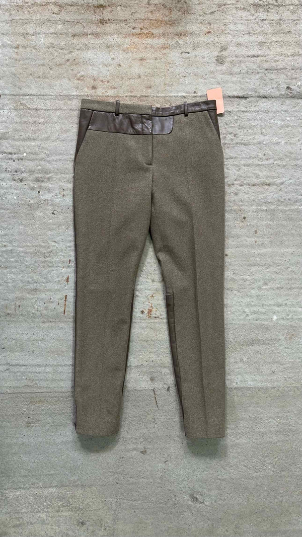 CELINE Leather/ Wool Hybrid Pants