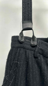 A Tentative Atelier Painter Cross Stripe-Band Pants