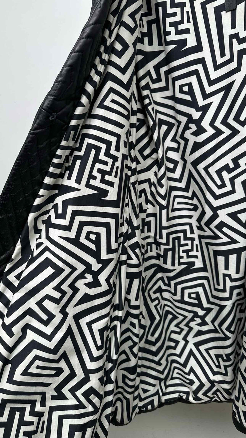Gareth Pugh Quilted-leather Paded Long Coat
