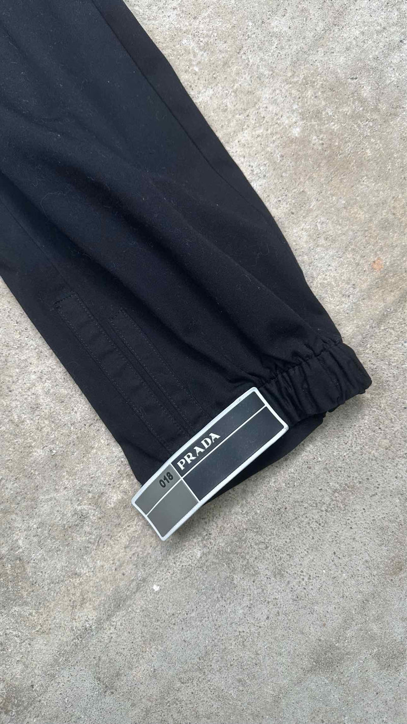 Prada Bottom Velcro-logo Easy Pants