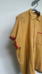 Bode Bottom-plaid Stripe Shirt