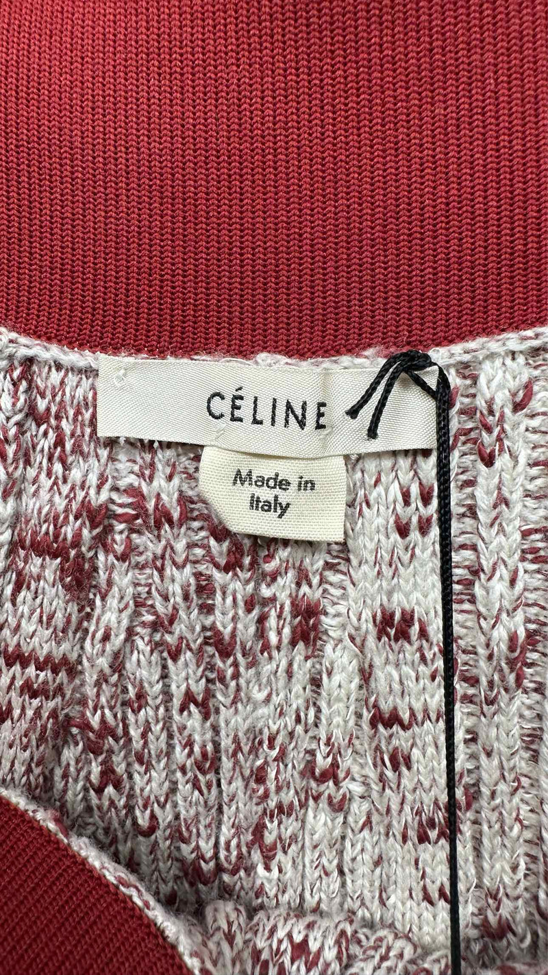 CELINE Knitted Rib Long Skirt