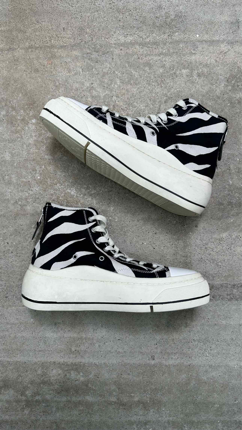 R13 Zebra Kurt Sneakers