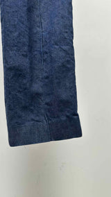 Calvin Klein 205W39NYC Center-Seam Side-Velvet Jeans