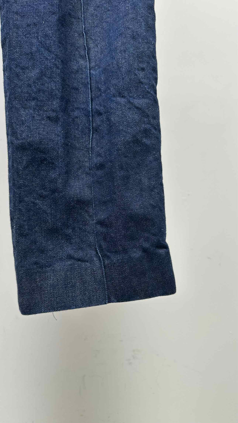 Calvin Klein 205W39NYC Center-Seam Side-Velvet Jeans