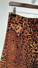 Jean Paul Gaultier Leopard Pattern Mesh Maxi Skirt