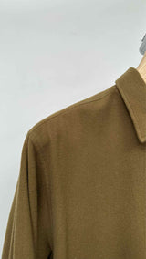 AURALEE Zip-up Wool Super-soft Flannel Shirt
