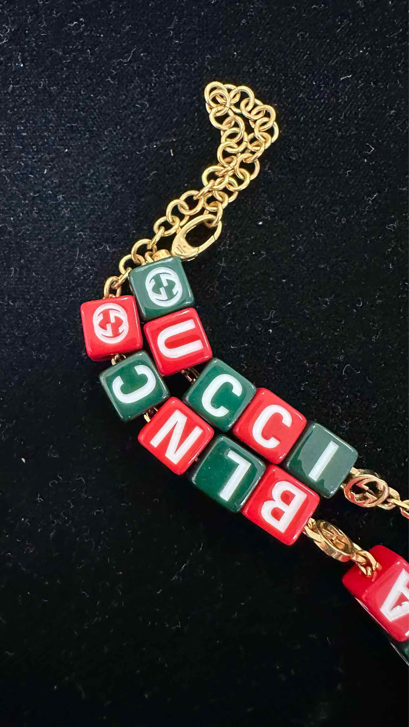 Gucci X Balenciaga Hacker Project Symbols Beaded Necklace