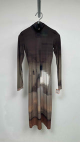 MM6 L/S Pixel-pattern Dress