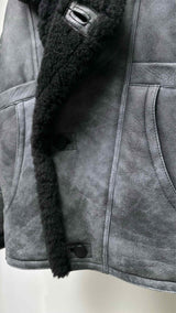 Sandro Shearling Short Coat