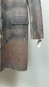 no editions Graphic Wool Coat