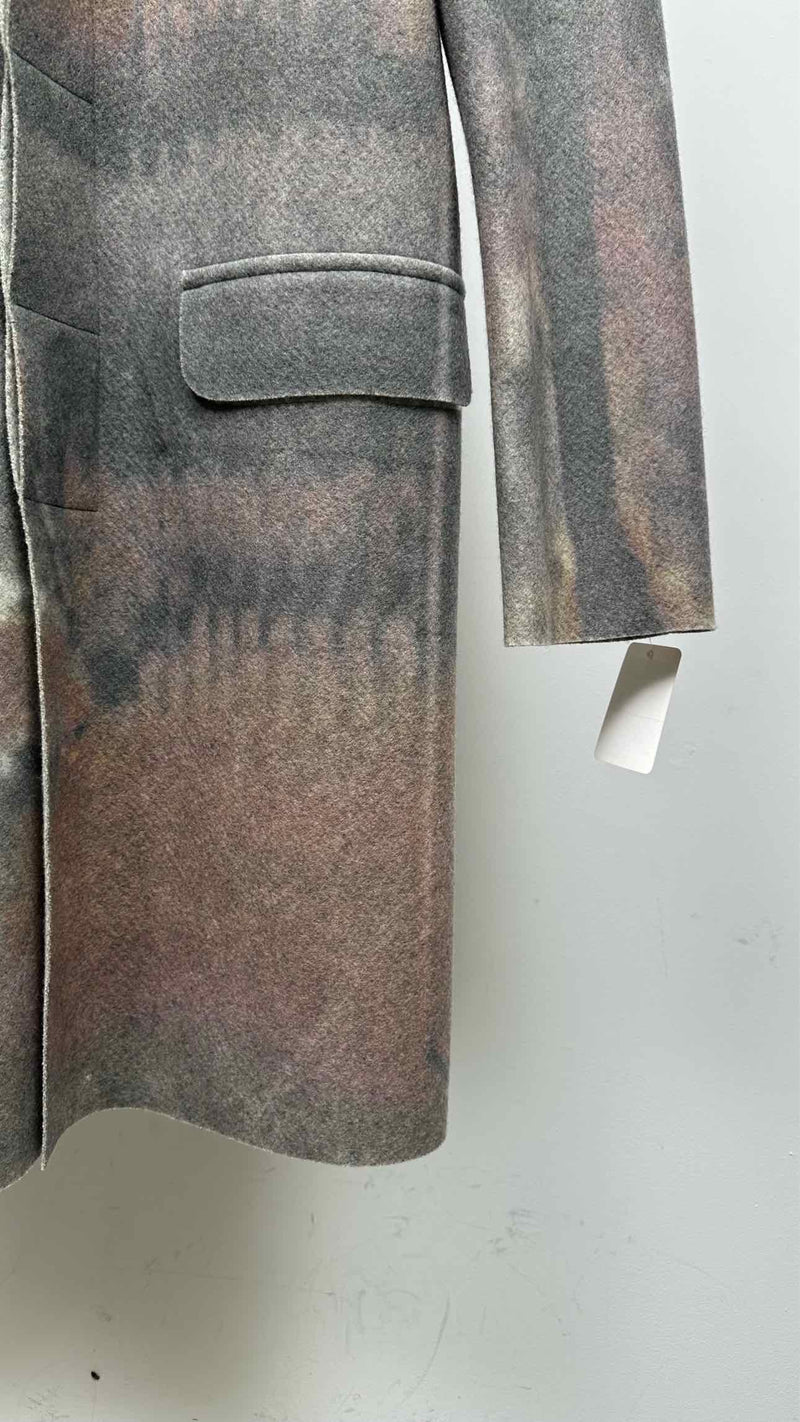 no editions Graphic Wool Coat