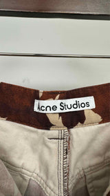 Acne Studios Leaf Pattern Cargo Shorts