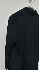 Elena Dawson Pleated-botom Hacking Long Coat