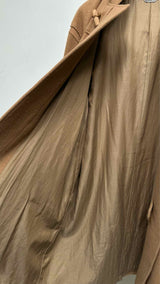 AURALEE Hooded Camel Duffle Coat