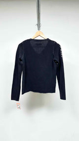 MM6 V-neck Painted Light Sweater