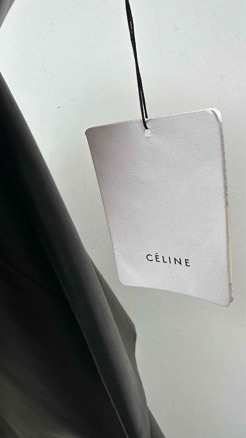CELINE Leather Skirt