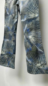 Fendi Feather-printed Flare Jeans