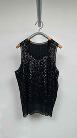 Comme Des Garcons N/S Sequin Tulle Top