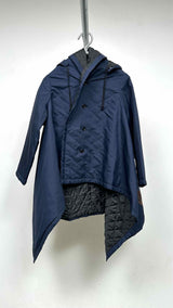Comme Des Garcons Comme Des Garcons Quilted-lining Poncho Jacket