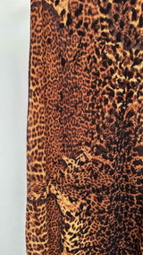 Jean Paul Gaultier Leopard Pattern Mesh Maxi Skirt