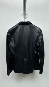 Anne Fontaine Leather Blazer Jacket