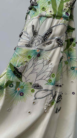 3.1 Phillip Lim N/S Floral Embellished Silk Mini Dress