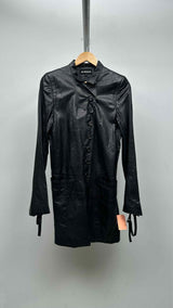 Ann Demeulemeester Leather Coat