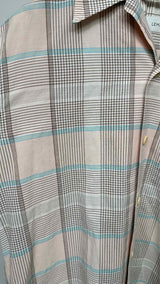 Lemaire S/S Camp-collar Checked Shirt