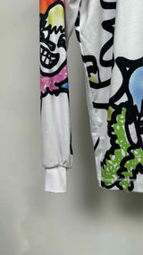 Chopova Lowena L/S Ruffle Graphic Printed T-shirt