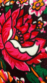 Comme Des Garcons 2D Velvet Floral Dress