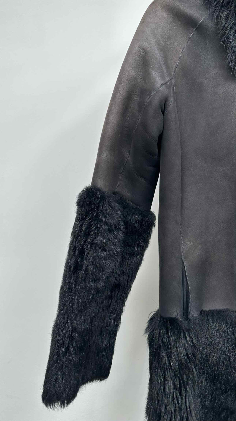 Zero Maria Cornejo Fur-hybrid Shearling Coat