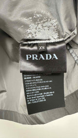PRADA S/S Back-triangle-patch Nylon Shirt