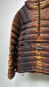 Supreme Micro Down Tiger-printed Half-zip Pullover