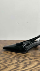 Gucci Square-toe Slingback Heel Pumps