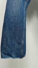 Christian Dior Distressed Slim-fit Raw-hem Jeans