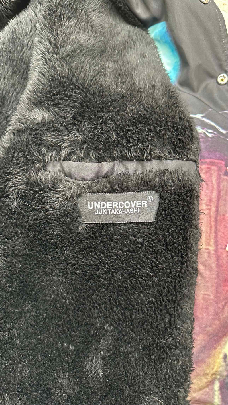 Undercover 2001 A Space Odyssey Boa-lining Printed Coach Jacket