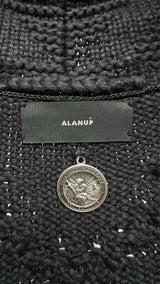 Alanui Shawl-neck Oversized Cable Cardigan