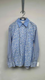 Marni Cloud & Stripe Print Poplin Shirt