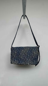 Acne Studios Monogram Denim Shoulder Bag