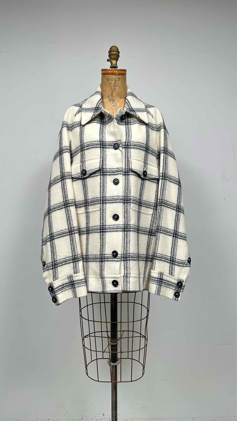 Sportmax Check Oversized Short Coat