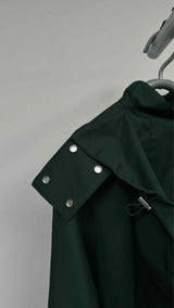 Bottega Veneta Aluminium-lining Bottom-snap Hooded Cape