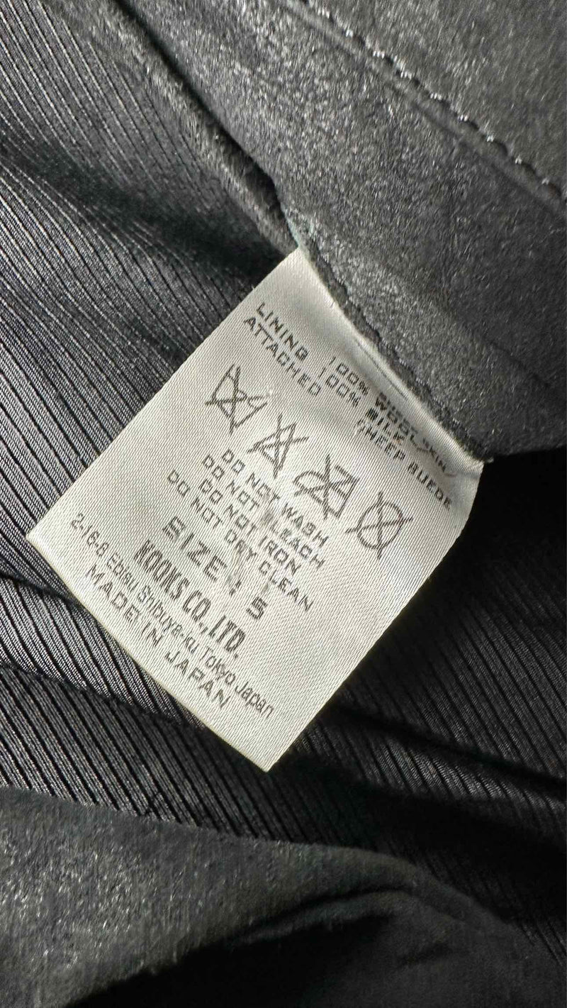 Number (N)ine Detailed Suede Hybrid Coat