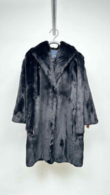 'S Max Mara Velcro Faux-fur Coat
