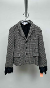 Comme Des Garcons Comme Des Garcons Frill-detailed Check Jacket